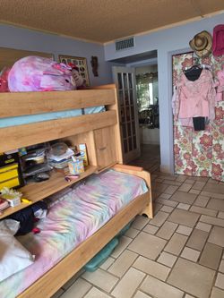 loft bunk bed with desk