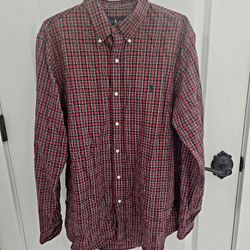 Ralph Lauren Polo Plaid Shirt Size Large