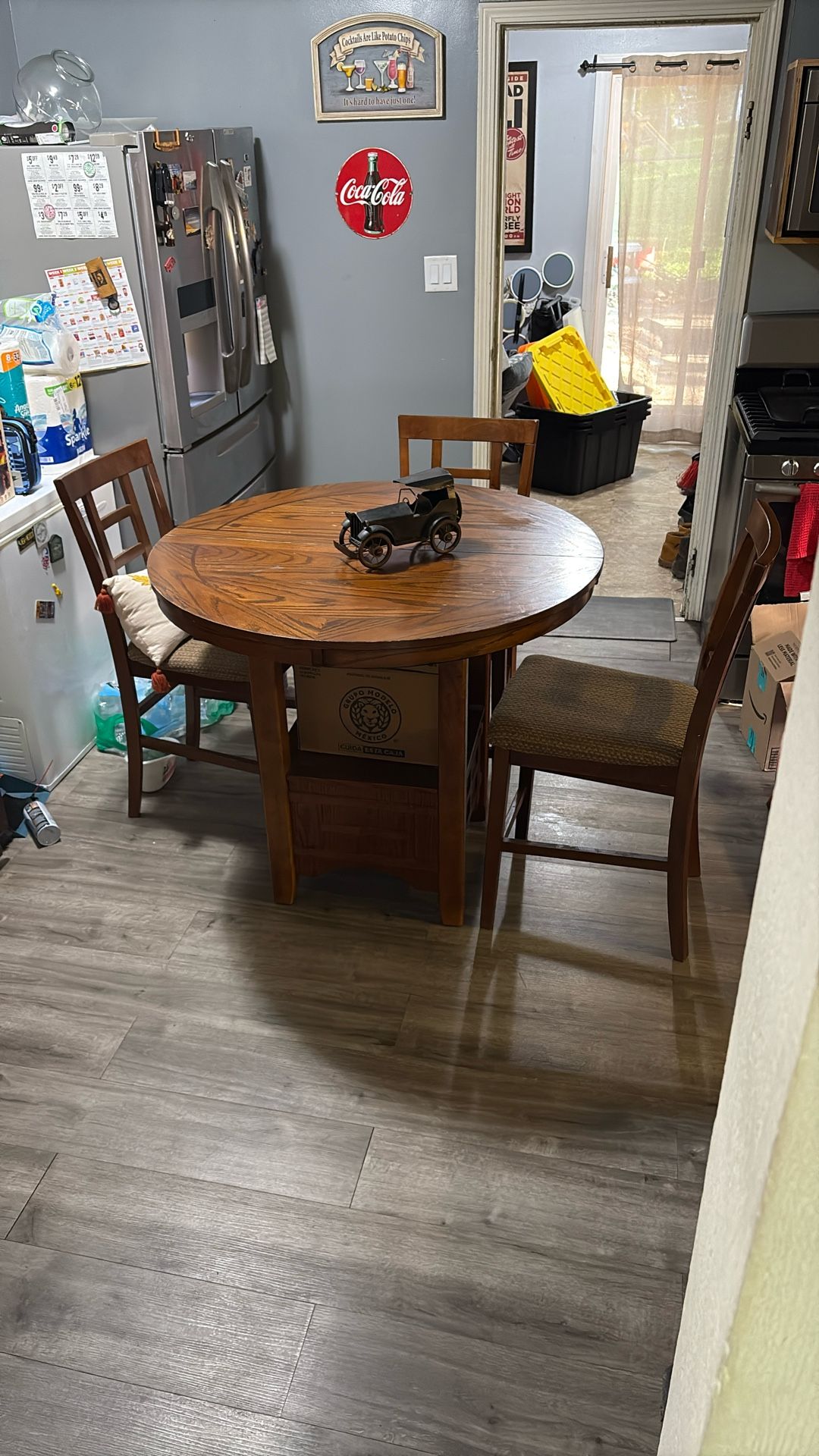 High Top Table With 3 Chairs