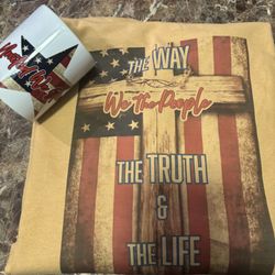 Patriotic Tee Shirt And Tea Mug