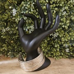 Vintage Hammered Iron Cuff Bracelet Set