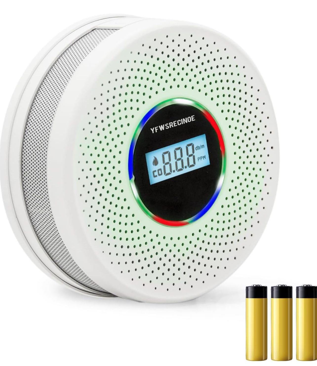 Combination Smoke and Carbon Monoxide Alarm Detector, 1 pack (Brand New)