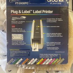 New Label Printer Brother PT-2430PC