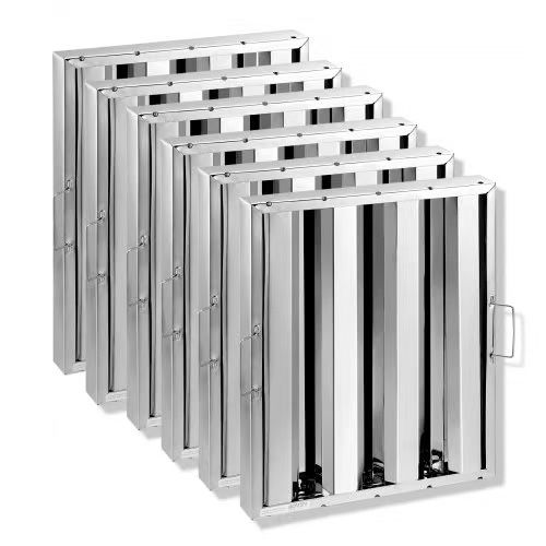 VEVOR Commercial Hood Filter, 15.5W x 19.5H Inch Range Hood Filters, Stainless Steel Restaurant Range Hood Baffle Filter for Grease Rated Commercial K
