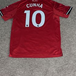 MANCHESTER UNITED 25/26 HOME JERSEY FAN VERSION CUNHA