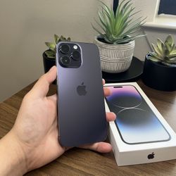 iPhone 14 Pro Max 256gb Deep Purple 💜 Unlocked Any Carrier! Verizon AT&T Cricket T-mobile Metro Mexico Tambien 🇲🇽 international