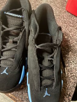 Black and blue Jordan’s