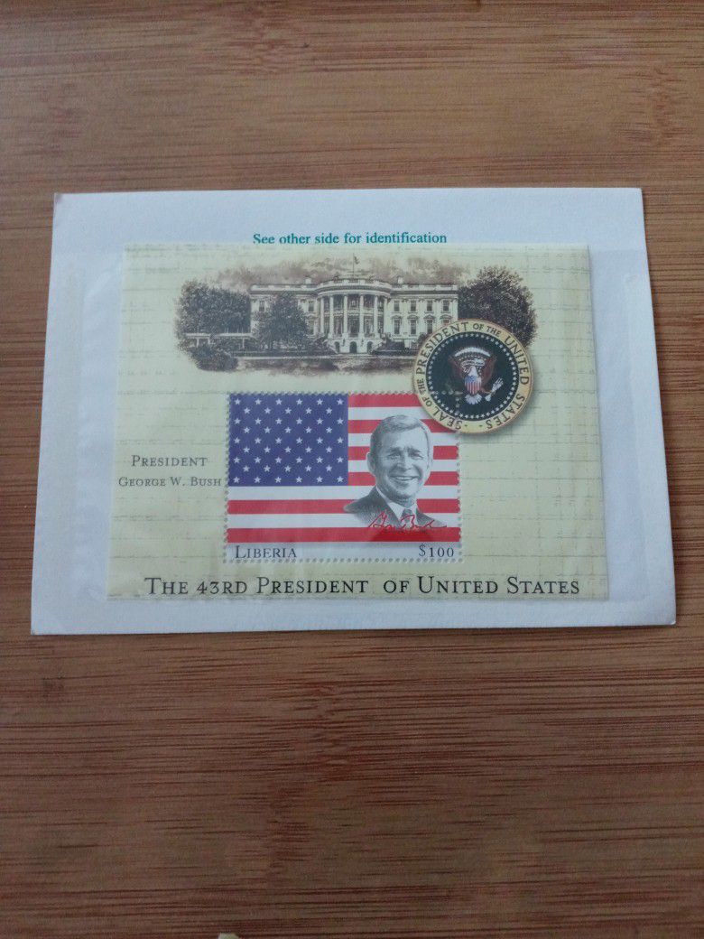 George Bush Souvenir Sheet 
