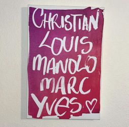 Pink and White Christian Louis Manolo Yves Designer picture