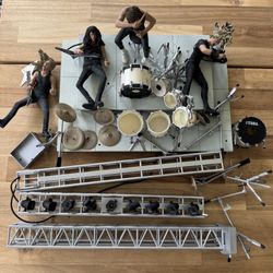 McFarlane Toys: METALLICA “Harvesters of Sorrows” Stage, ACTION Figures, 2001, Vintage, AS IS