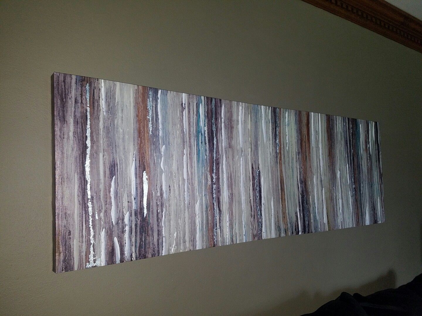 Abstract art print on canvas 60" l x 20" h