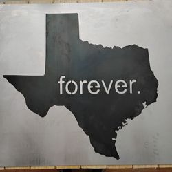 Texas Metal Plaque 