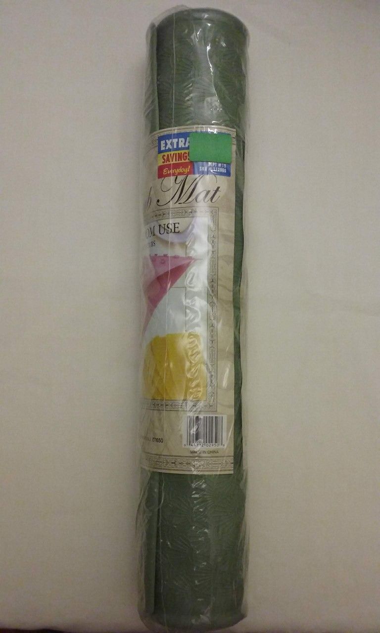 Rare Better Home Bathtub Rubber Mat, Green, NEW