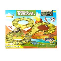 Kids Dinosaur Track Toys 128pc