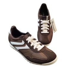 (NWT) No Boundaries Brown & White Sneakers Size 11