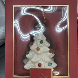 LENOX Lit Tree Treasured Traditions Christmas Ornament