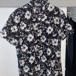 Floral Button-up | Men | Size L
