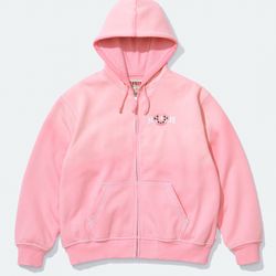 Supreme x True Religion Zip Up Hooded Sweatshirt - Pink size Medium