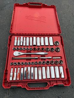 Milwaukee 56-Pc 3/8" Drive Socket Set SAE Metric 48-22-9008 - Good (PZ(contact info removed))