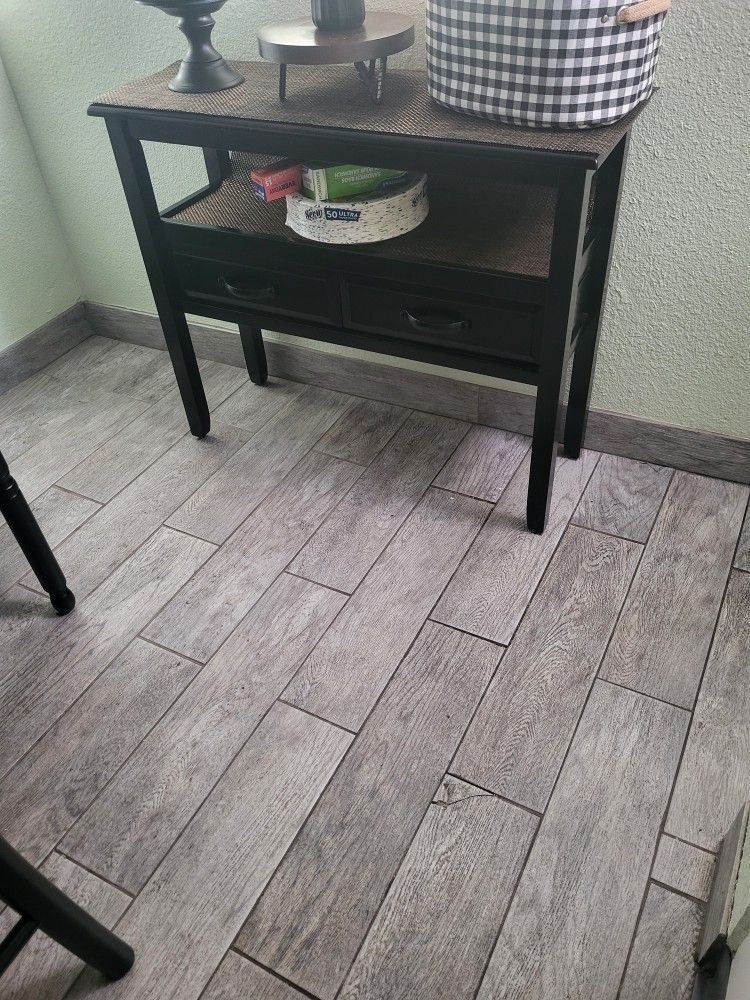 Black Wood 2 Drawers Entry Table Side Storage Table