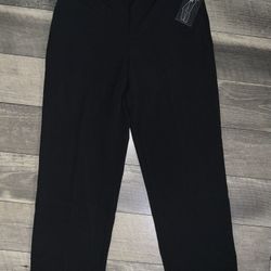 Briggs New York Women's Flat Front Pull on Pant With Slimming Solution 14 Short