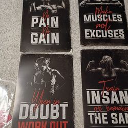 Throw Back Traits Gym Motivational Posters