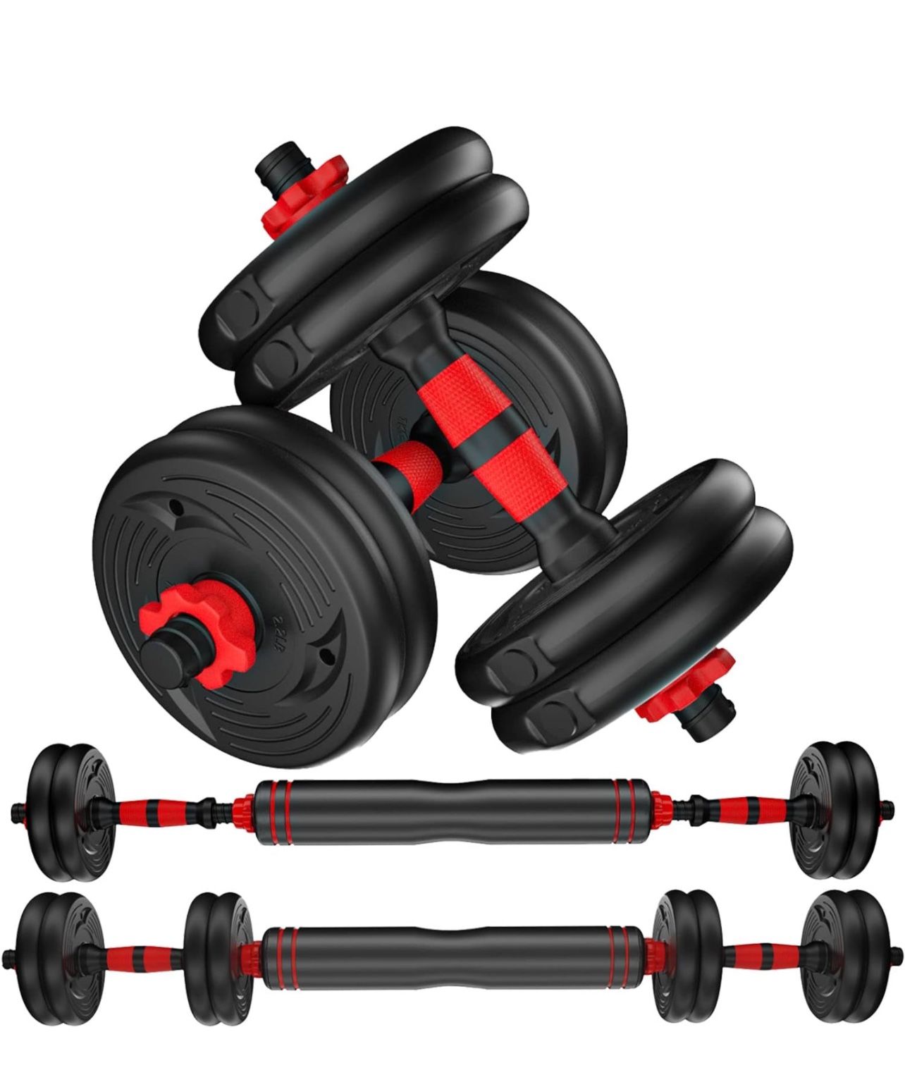 CANMALCHI Adjustable Dumbbells Weights Set 20lbs/33lbs/44lbs for Indoor Workout