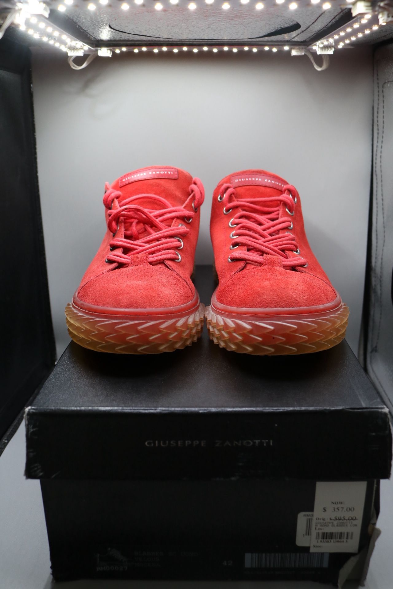 Giuseppe Zanotti Blabber SC Uomo Velour Modena RM0027 Europe Size 42