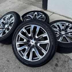 22” Chevrolet Silverado Tahoe Suburban Yukon Wheels Tires Rims