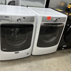 MAYTAG FRONT LOAD WASHER WITH DRYER SET