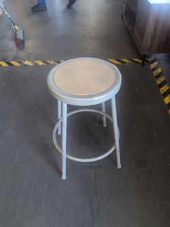 Industrial Metal Shop Stool