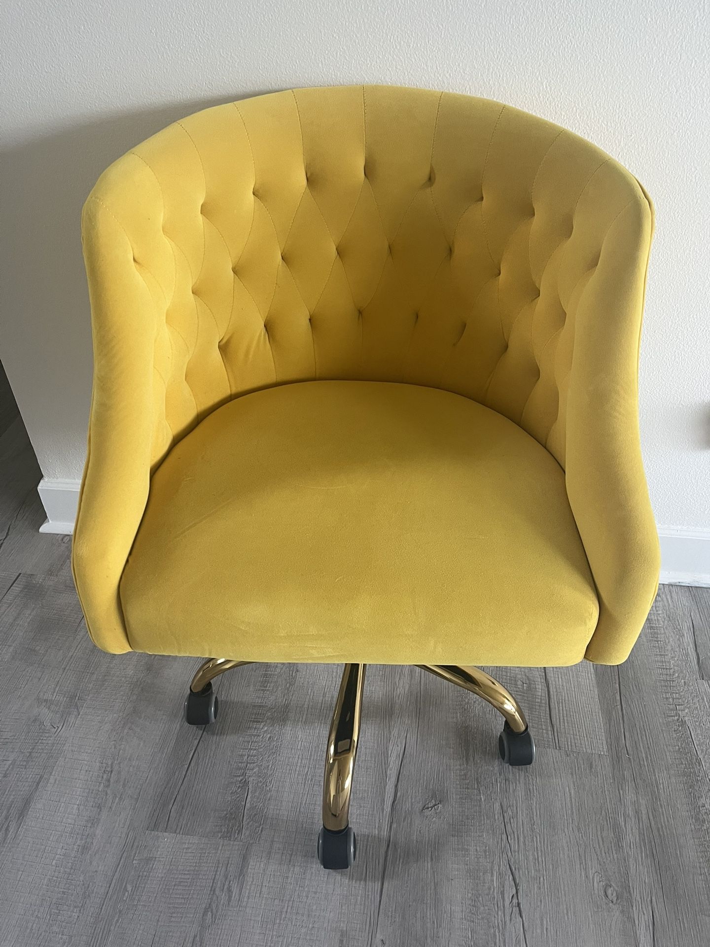Yellow office chair