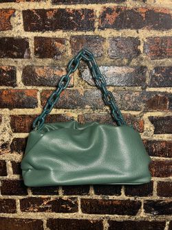 Deep Green Pouch Bag