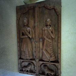 Hand Carved Wooden Door