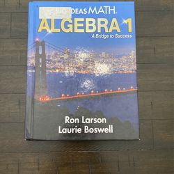 Big Ideas Math Algebra 1 A Bridge To Success
