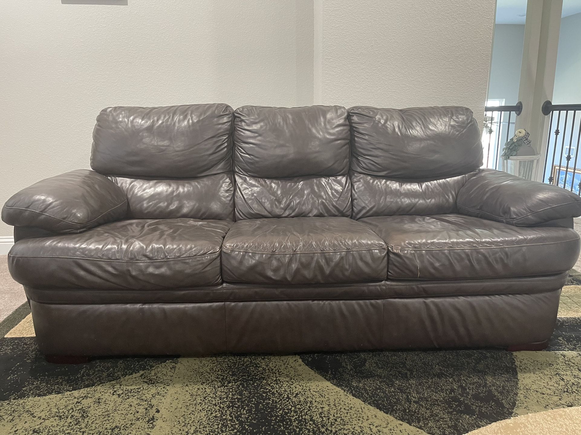 JC Penny Leather Sofa