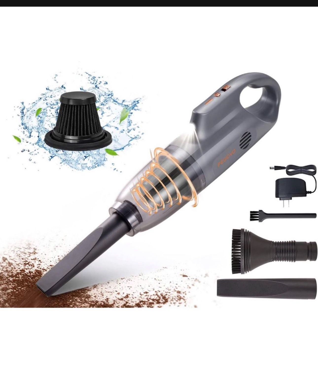 Hand Held Vacuuming Cordless Rechargeable-10K PA Strong Suction Car Vacuum Cordless Rechargeable,Handheld Vacuum Cordless Car Vacuum Cleaner with Pet 
