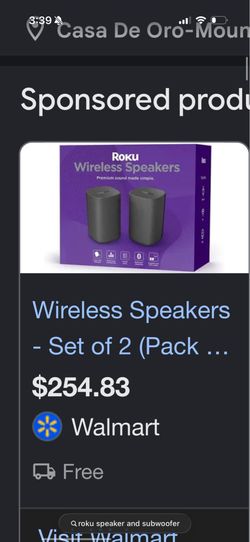 Roku surround sound speakers
