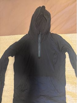 Lululemon Black Hooded Half-Zip Pullover