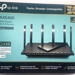 TP-Link AX5400 WiFi 6 Router (Archer AX72 Pro) Multi Gigabit Wireless Router