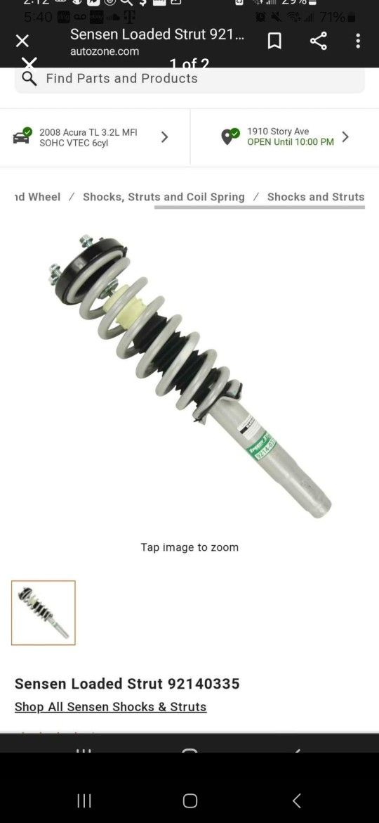 04-08 Acura Tl Shock And Struts