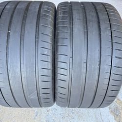Two Tires 305/30/20 Michelin Pilot Sport 4S ZP Runflats With 80% Left Like New Pair Corvette C8