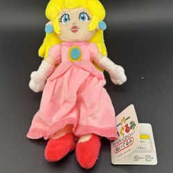Nintendo Super Mario plush doll toy stuffed animal Princess Peach 8 1/2” Anime