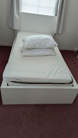 IKEA malm bed twin size white
