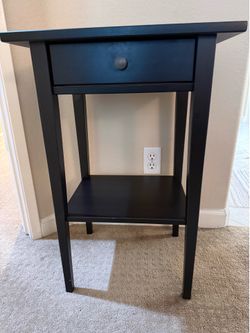 Black end table