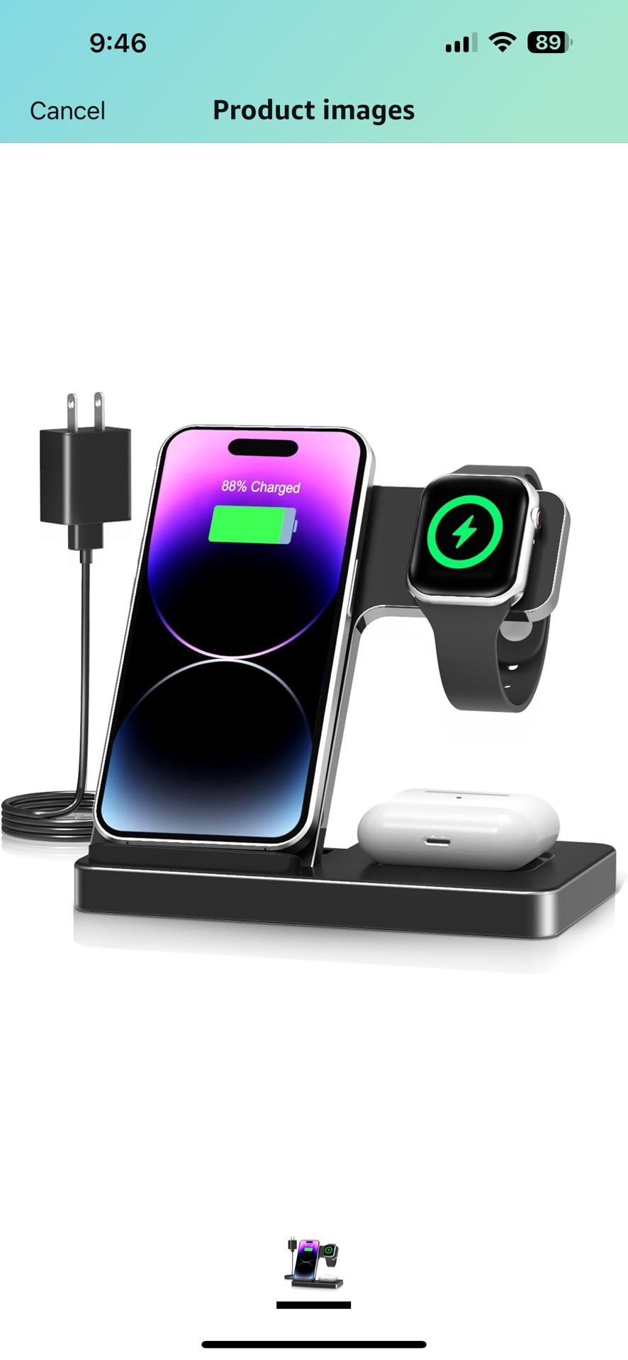 3-in-1 Wireless Charging Stand Nightstand: 3 in 1 Wireless Fast Charger Station for iPhone 16/15/14 Pro Max/13/12/11, for Apple Watch Series 2-10/Ultr