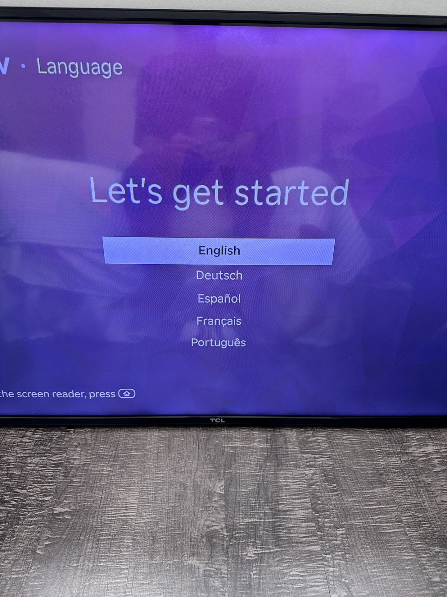 TCL 55” Smart TV (Roku) 