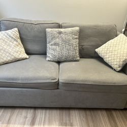 Sofa Bed With Three Decorative Pillows- Local Pickup Only.