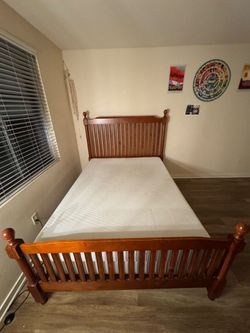 Wooden Queen bed frame