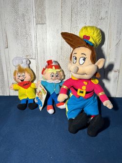 Vintage Kellogg's Snap, Crackle, and Pop Plush Doll Set